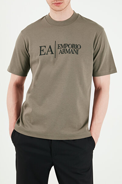 Emporio Armani Logolu Pamuklu Regular Fit Bisiklet Yaka T Shirt Erkek T SHİRT...