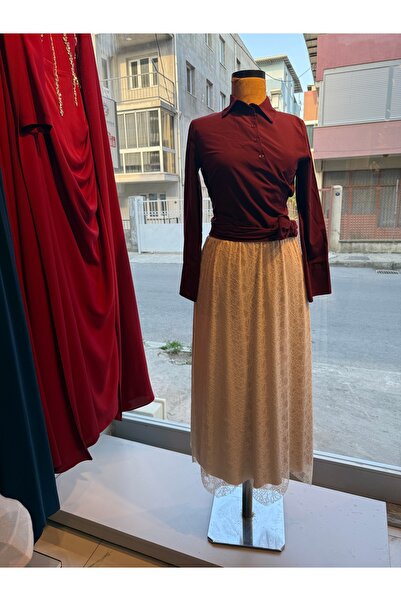 MERETTO By Akıl Nare Lace Skirt