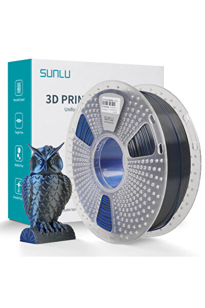 Sunlu Μεταξωτό PLA+ Διχρωμο Μαύρο Μπλε 1.75 χιλ. 1 κιλό