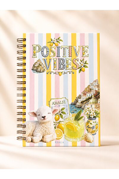 GIALA Paperwork GIALA POSITIVE VIBES ÇİZGİLİ A5 DEFTER