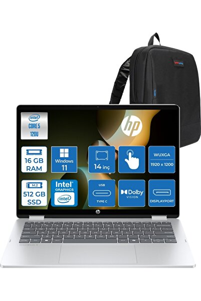 HP Omnibook 5 Flipp 2-In-1 Intel Core Ultra 120U 16GB 512GB SSD Intel Graphic...