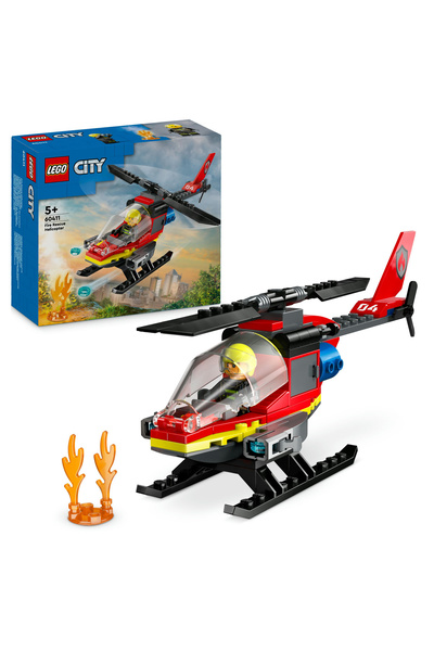 LEGO ® Elicopter de salvare City Fire 60411 - Set de construcție pentru vârst...