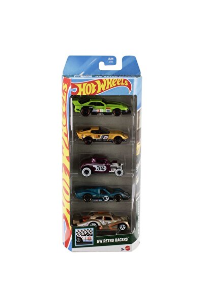 mattel SET DE 5 MAȘINI HOT WHEELS HW RETRO RACERS