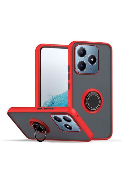 Pilanix Realme C61 4g Case with Camera Protection, Ring Holder, Magnetic Stan...