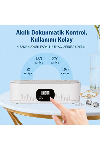 HyMark Ultrasonik Temizleyici Gözlük Takı Temizleme Makinesi 220V Dijital Ultrasonik Yıkama Cihazı