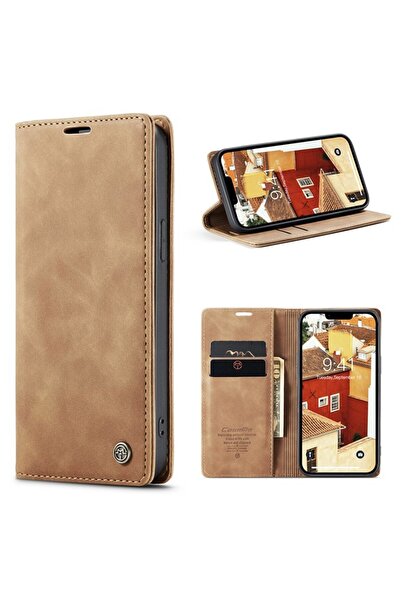 Caseme 013 Retro Θήκη Βιβλίο Brown (Apple iPhone 15)
