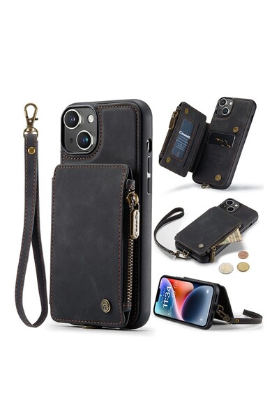 Caseme C20 Πολυλειτουργική Σκληρή Θήκη Μαύρη (Apple iPhone 14 Plus)
