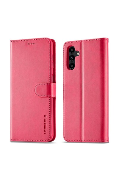 LC.IMEEKE Calf Texture Θήκη Πορτοφόλι Rose (Samsung Galaxy A35 5G)