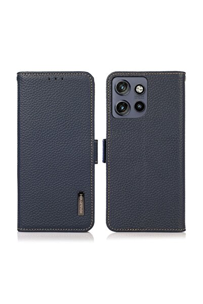 KHAZNEH Side-Magnetic Θήκη Πορτοφόλι Blue (Motorola Edge 50 Neo/Edge 60 Neo)