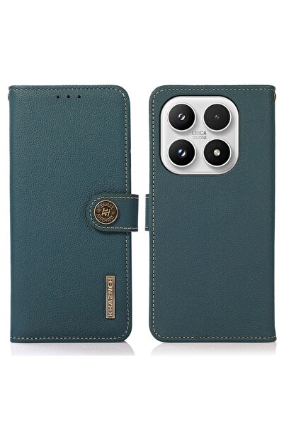 KHAZNEH Δερμάτινη Θήκη Πορτοφόλι Green (Xiaomi 17 5G)