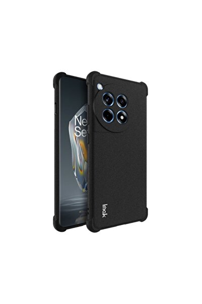 İmak Straight Edge Θήκη Σιλικόνης Black (OnePlus 12R 5G)