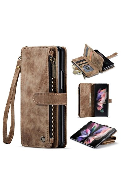 Caseme -C30 Multifunctional Horizontal Θήκη Πορτοφόλι Brown (Samsung Galaxy Z...