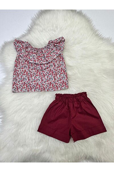 Moda Lina Baby Bluza sa madoninim ovratnikom i cvetnim uzorkom za devojčice i...