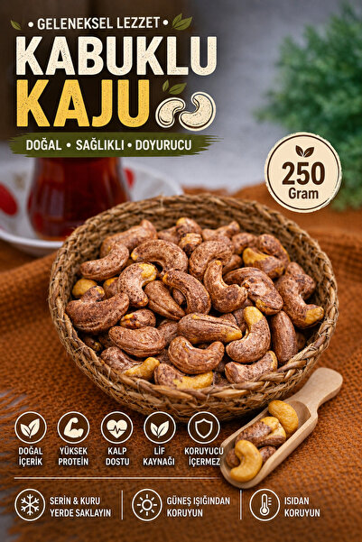 Yılmaz Ülkü (250 GR) Taze Zarlı Kaju Hediyelik Atıştırmalık - 1. Sınıf Premiu...
