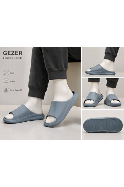 GEZER Unisex Terlik Kaymaz Taban Hafif Rahat Günlük Kullanım Terliği