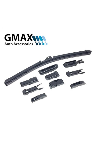 silky glows ممسحة سيارة Gmax 480mm موديل موز مع 9 ملحقات، ممسحة سيارة عالية ا...