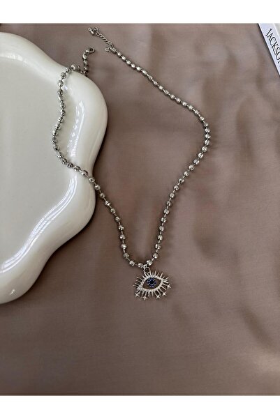 Twelve Eye Model Silver Color Steel Women's Necklace