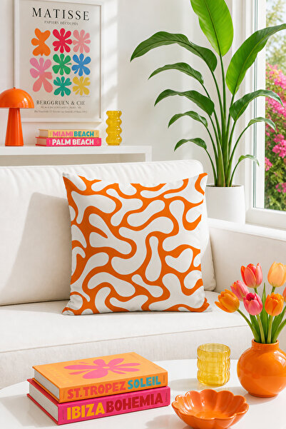 Bertille Home Pop Art Serisi Çift Tarafı Dijital Baskılı Kırlent Kılıfı