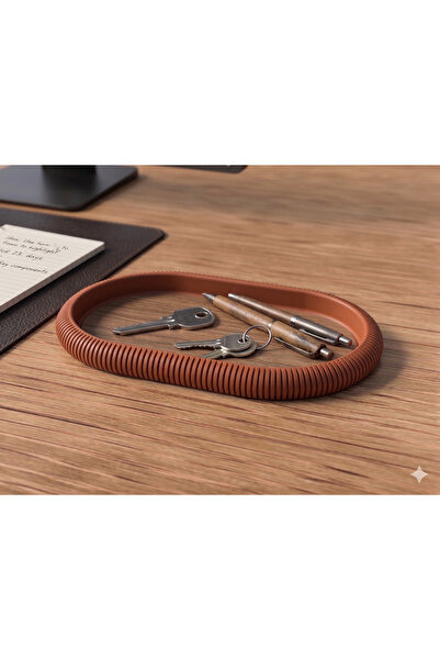 Japandi Dekoratif Tepsi Minimal Organizer | Mum, Takı ve Masa Düzenleyici