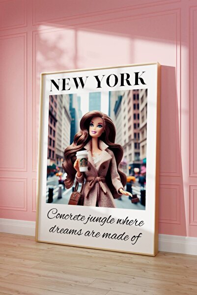 NinaStore New York 'Esmer Barbie' Posteri: Kız Çocuklarına Özel NYC Duvar San...