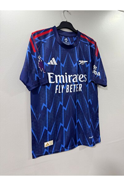 jabuka Arsenal 2025-26 Yeni Sezon İsimsiz Deplasman Forması (NewBlue)