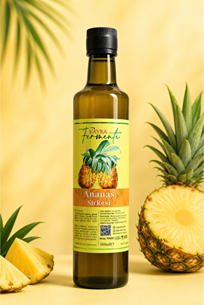 Kayra Fermente Doğal Ananas Sirkesi 500 ml