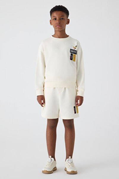 Iceberg Erkek Çocuk Kırık Beyaz Sweatshirt