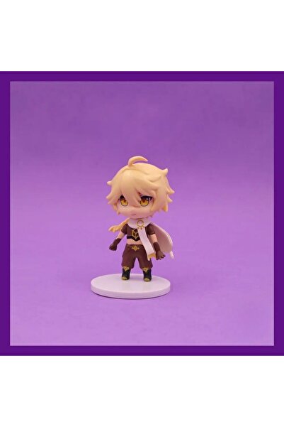 gifttime Aether (Traveler) Mini Figür - 10 cm Koleksiyonluk Anime Figürü