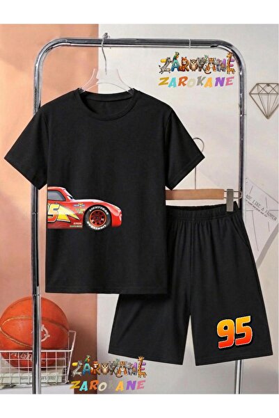 ZAROKANE Yandan Car Printed Top and Shorts/T-Shirt Two-Piece Summer Children'...