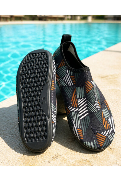 Patiks Pantofi de piscină cu model digital, 0016