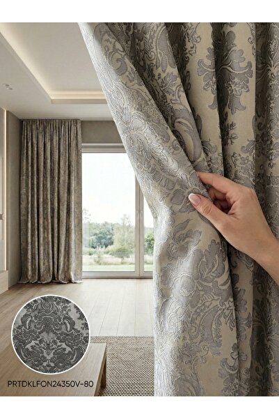 LEVENT ÖZEL PratikFon Fon Dokuma Fon Perde 140x260 cm Az Işık Geçiren