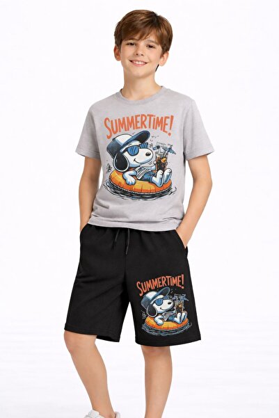 berkMICIRIK ! New Season ! Printed Children's Summer T-Shirt and Shorts 2-Pie...