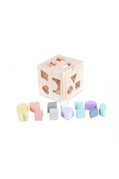 Moni Toys Ξύλινος Εκπαιδευτικός Κύβος 15cm 2540
