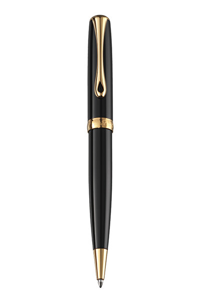 Diplomat Pix easyflow Excellence A2 - Μαύρο Λάκα Χρυσό