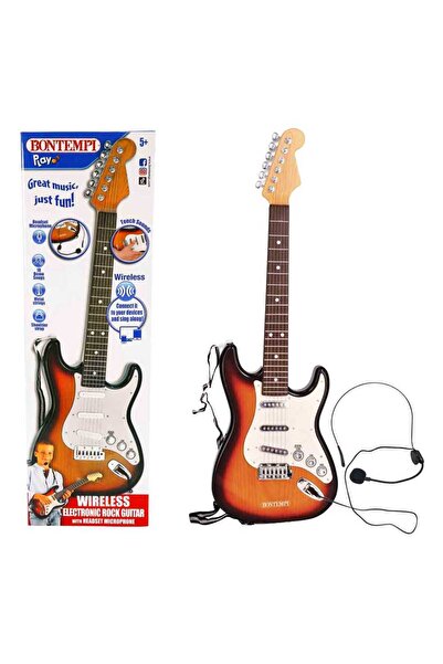 sunman oyuncak Bontempi Rock Gitar 24 1320 Elektronik Oyuncak Gitar Metal Tel...