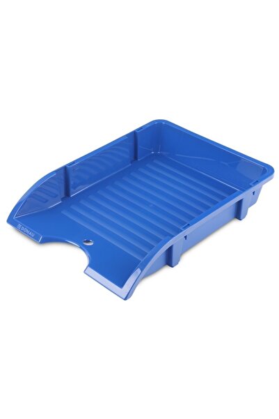 donau Document tray, PP, unbreakable, - blue