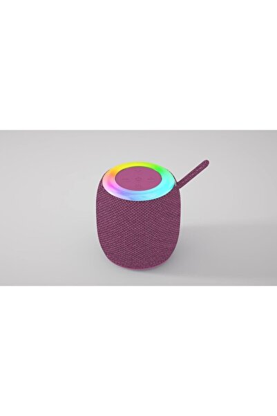 kruxon D10 Taşınabilir Rgb Ledli Bluetooth Hoparlör Usb-Fm Radyo Pembe