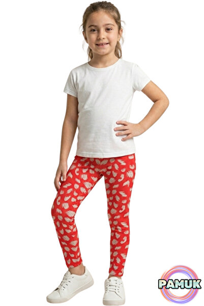 United Fabrics Patterned Children's Tights - Red and White Patterned Girls' T...