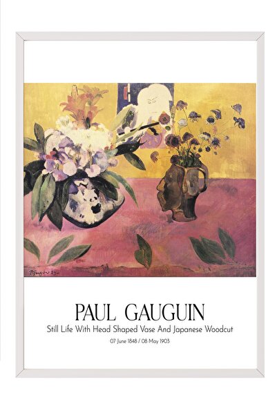 Postifull Paul Gauguin, Painting with White Frame, Art Series No:110576