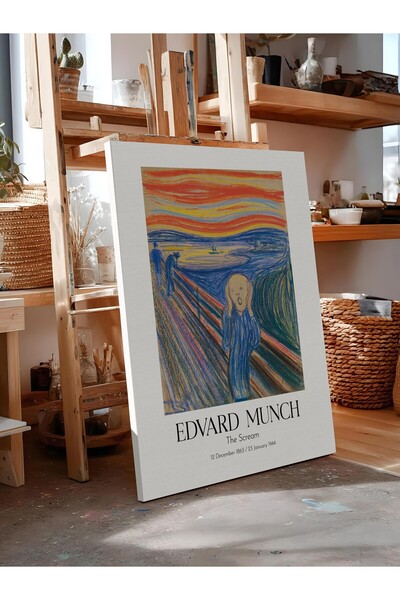 Postifull Edvard Munch - Țipeteaua, Tablou pe pânză, Seria de artă NR:111728