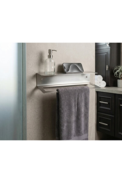 Stilorax 304 Paslanmaz Çelik Havlu Askısı Duvar Tipi Modern Banyo Havluluk - ...