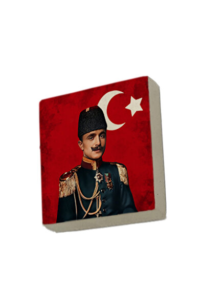 Sadrazam Enver Paşa Baskılı Taş Magnet 5x5 1G-Enver1