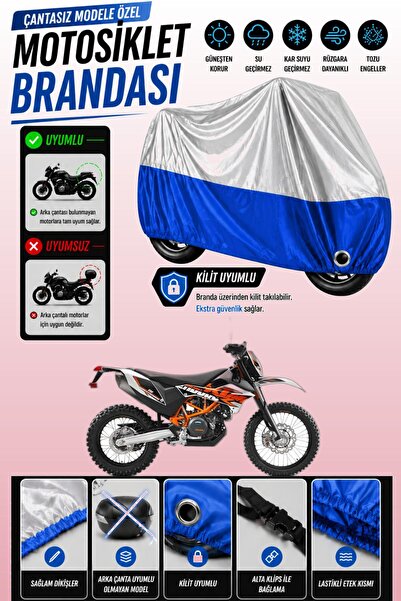 Cemku Twin غطاء محرك متوافق مع KTM 690 Enduro R باللون الرمادي من الأعلى والأ...