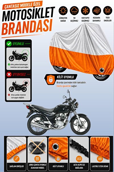 Cemku Twin غطاء محرك متوافق مع SYM XS 125K باللون الرمادي من الأعلى والبرتقال...