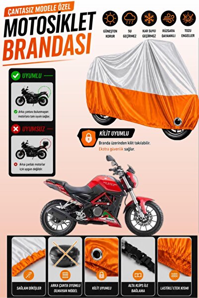 Cemku Twin غطاء محرك متوافق مع Benelli TNT 25 باللون الرمادي من الأعلى والبرت...
