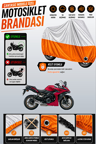 Cemku Twin غطاء محرك متوافق مع سوزوكي GSX-S 1000 GT باللون الرمادي من الأعلى ...