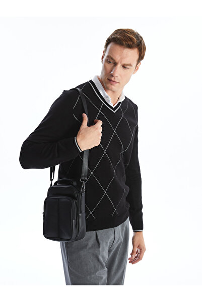 LC Waikiki Faux Leather Men's Shoulder Bag