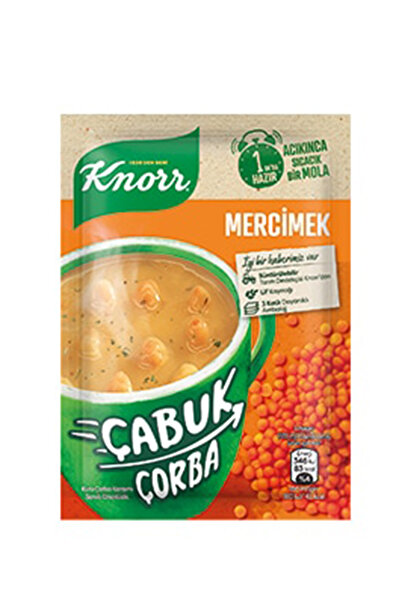 Knorr Çabuk Çorba - Mercimek - 22 Gr - 1 Adet
