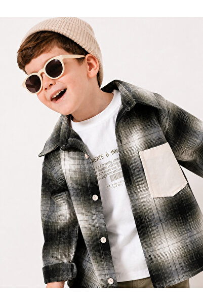 Boys Plaid Lumberjack Shirt9091-1