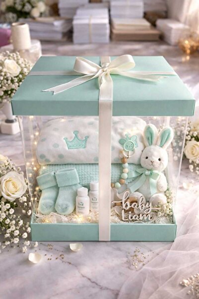 kutula 32 30*30*30 mavi bebek kutusu